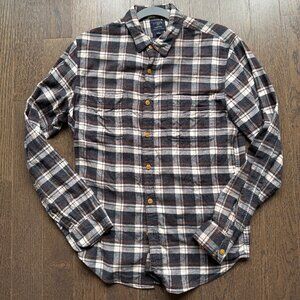 J.Crew Men's Flannel Button Down Shirt - Medium - 100% Cotton